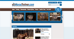 Desktop Screenshot of ehorsetrainer.com