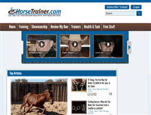 Tablet Screenshot of ehorsetrainer.com